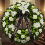 Coroa de flores para funeral