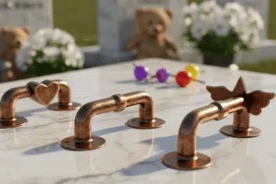 Puxadores para túmulos infantis