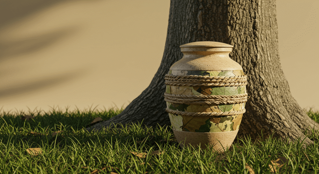 Urna para cinzas biodegradável Urna biodegradável ecológica