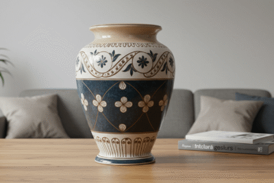 Urna de cerâmica decorada até R$ 500