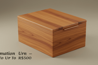 Urna de madeira para cremação até R$ 500