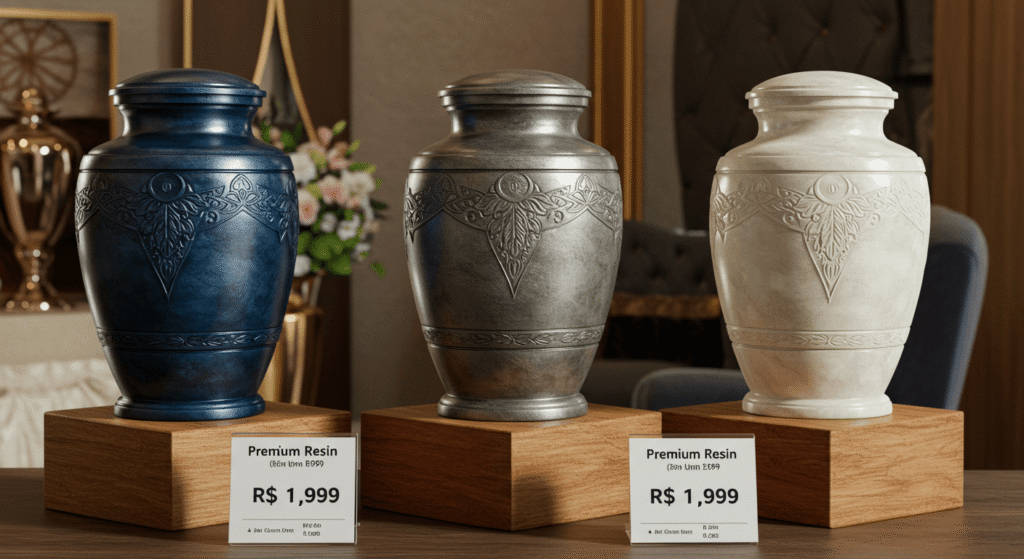 Urnas de resina premium até R$ 2.000 Urnas de resina premium até R$ 2.000
