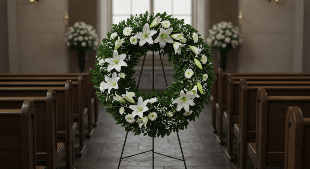 Suporte para coroa de flores