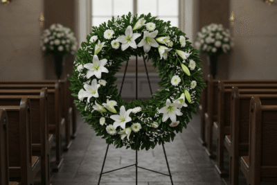 Suporte para coroa de flores
