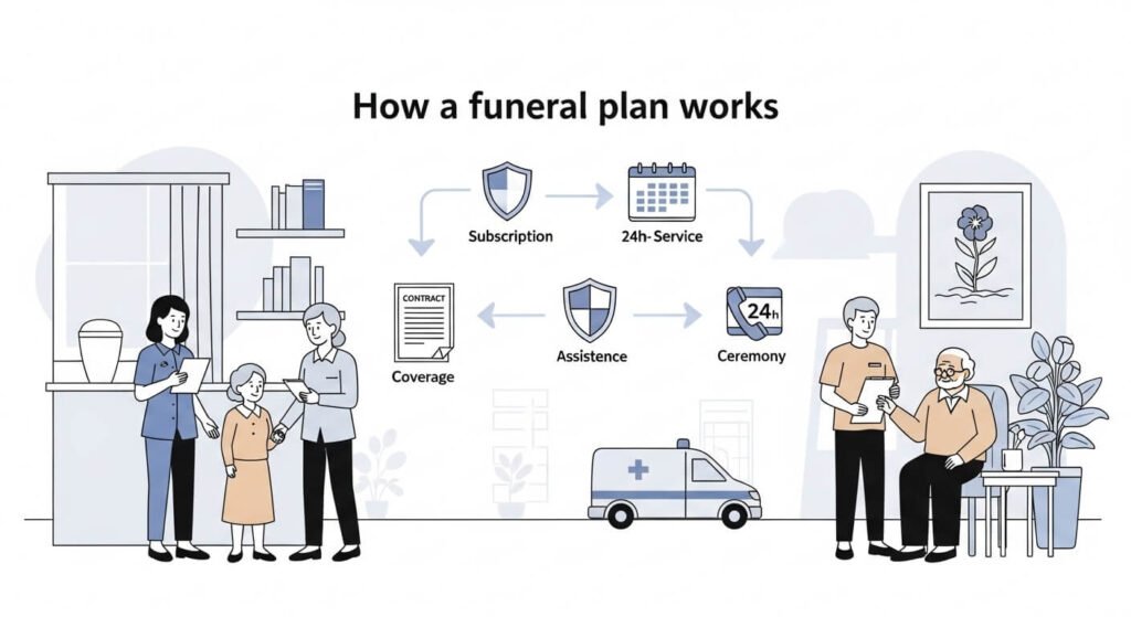 Plano funerário como funciona, benefícios e por que é essencial para sua família? Plano funerário como funciona