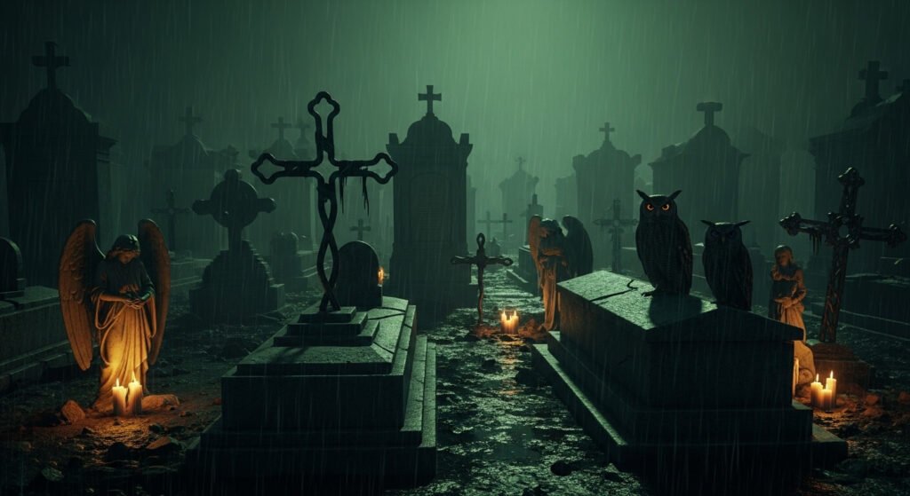 Cemitério assustador